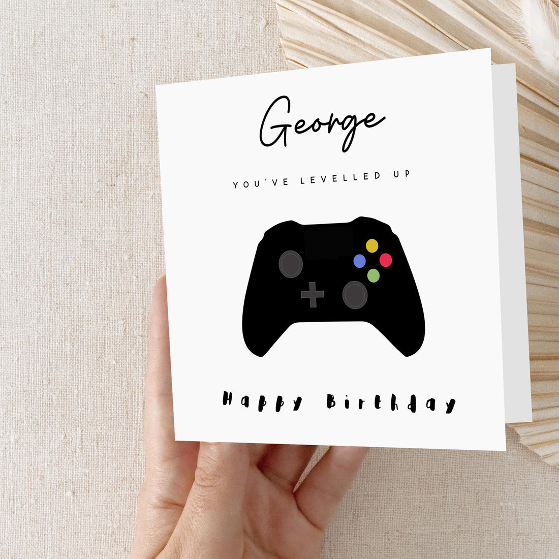 Personalised Gaming Birthday Card