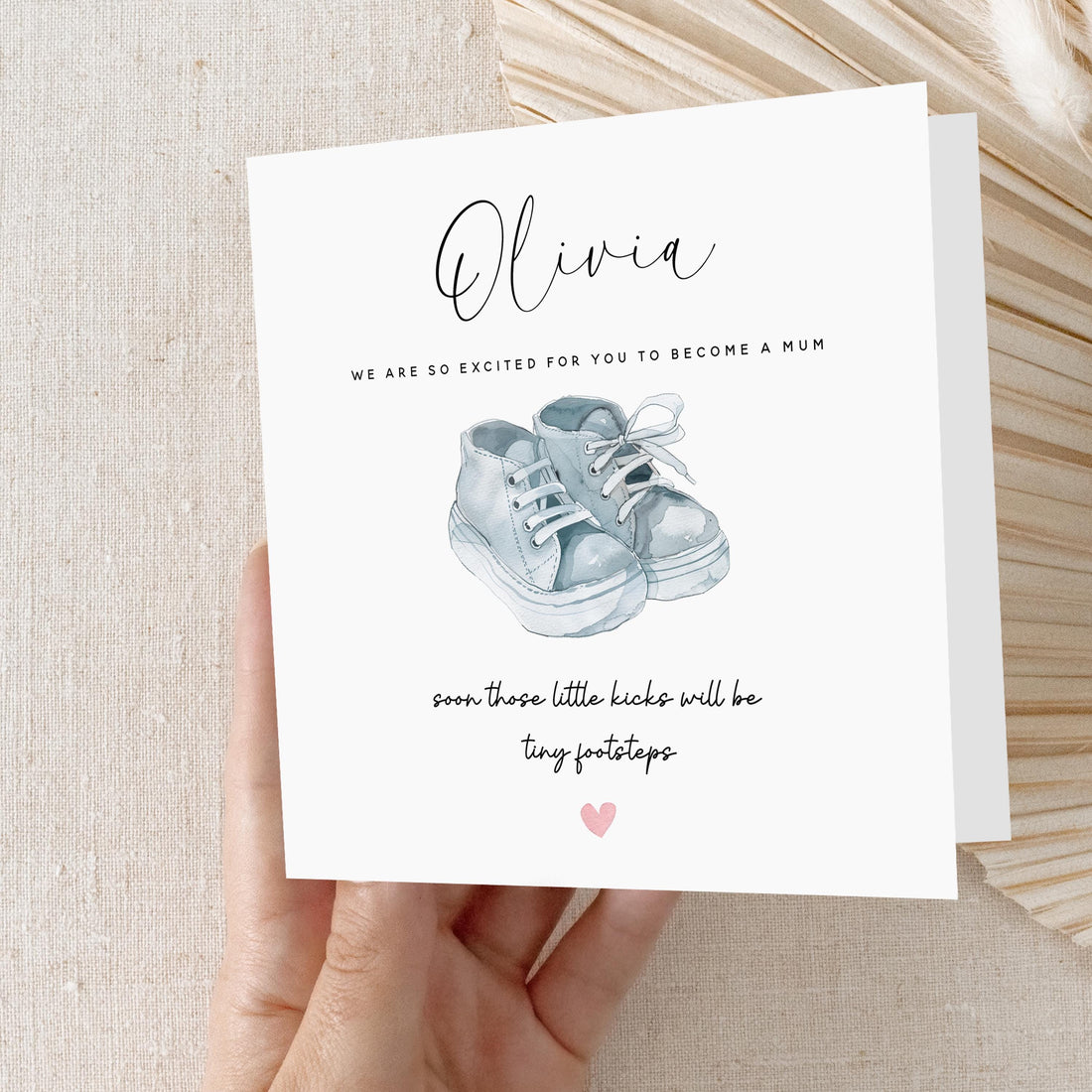 Personalised Pregnancy Congratulations Little Kicks Card