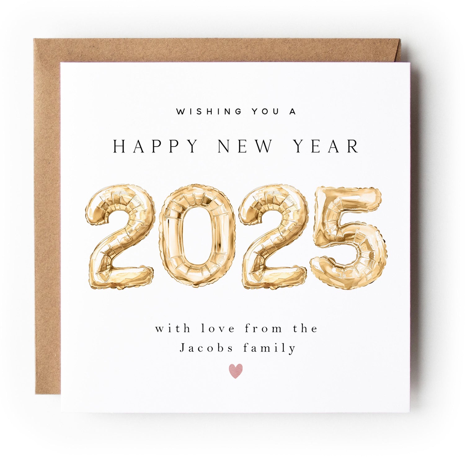 Personalised Happy New Year Card