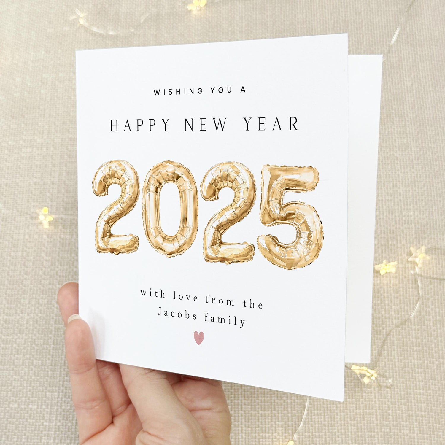 Personalised Happy New Year Card