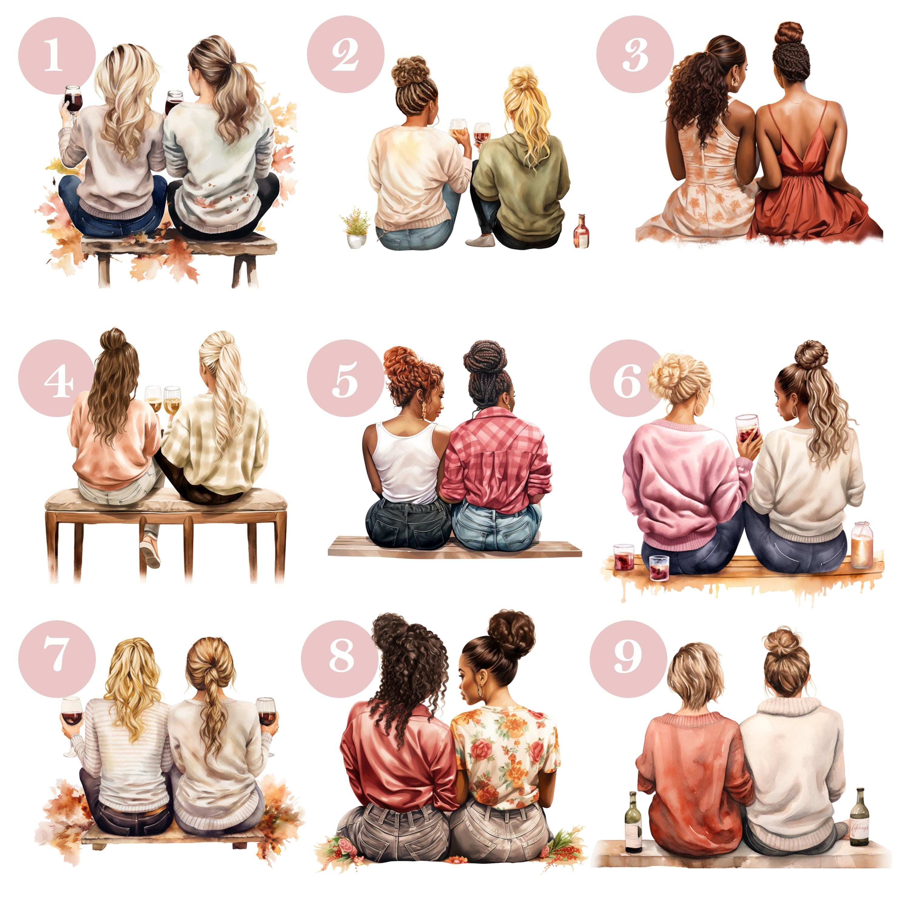 Personalised Bestie Card, Card For Best Friend, Happy Birthday Card For Bestie, Best Friend Birthday Gift, For Her, Kraft Envelope Included