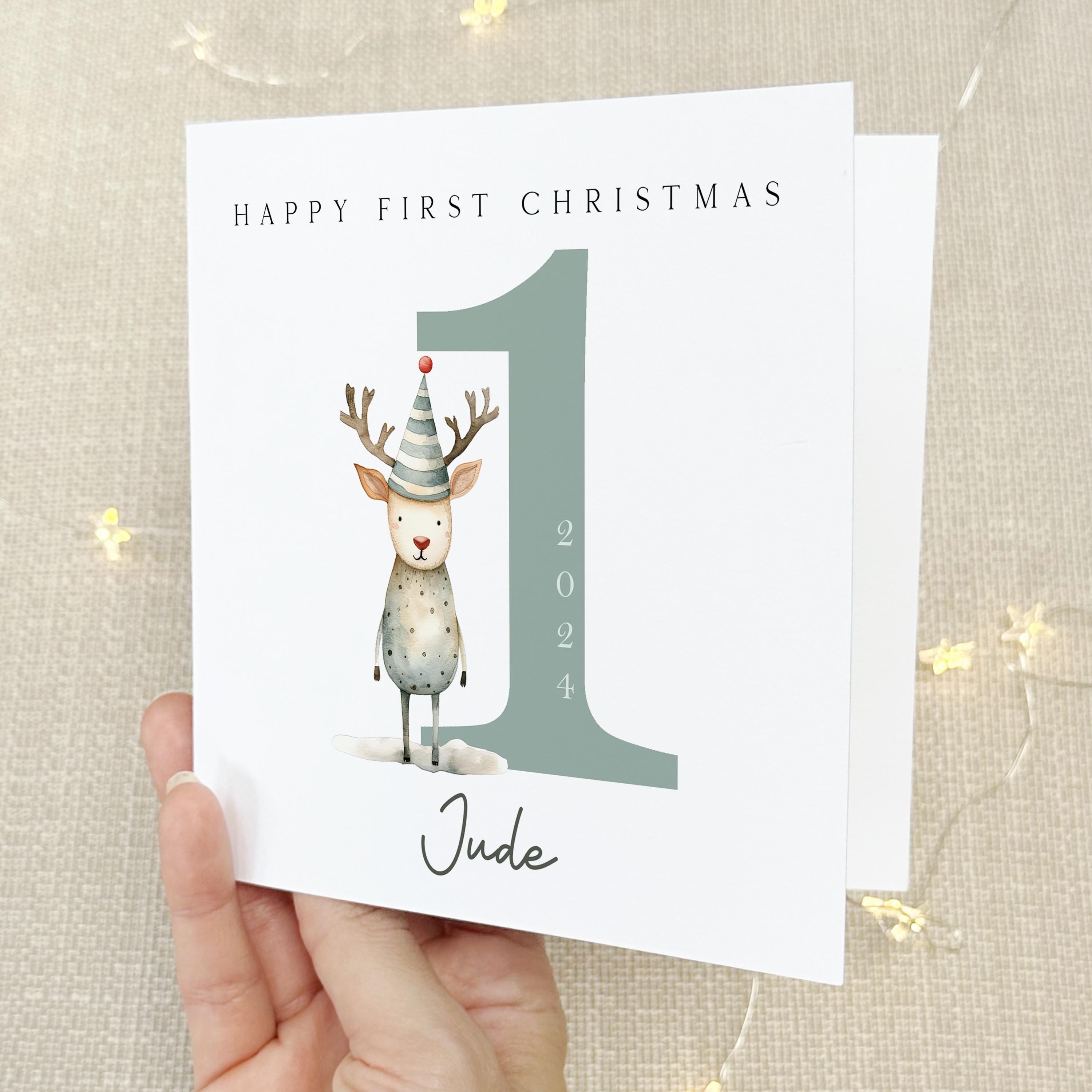 Personalised First Christmas Card