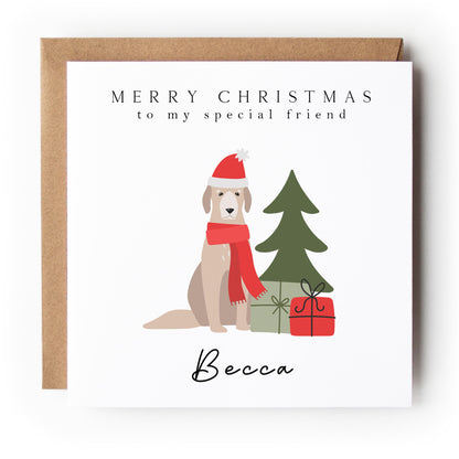 Personalised Dog Christmas Card