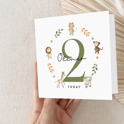 Personalised Birthday Card, Children&