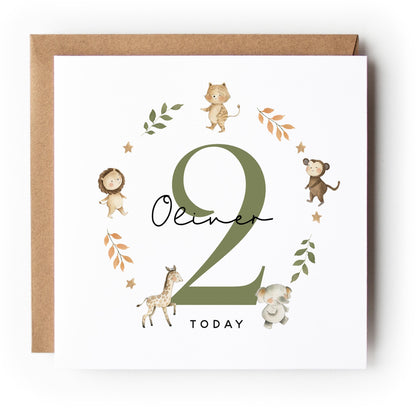 Personalised Birthday Card, Children&