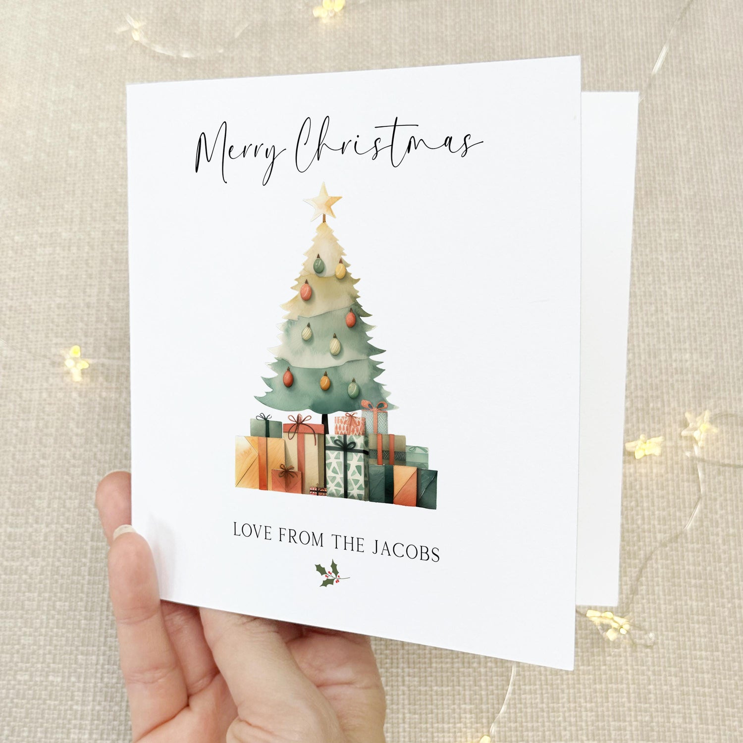 Personalised Christmas Tree Card