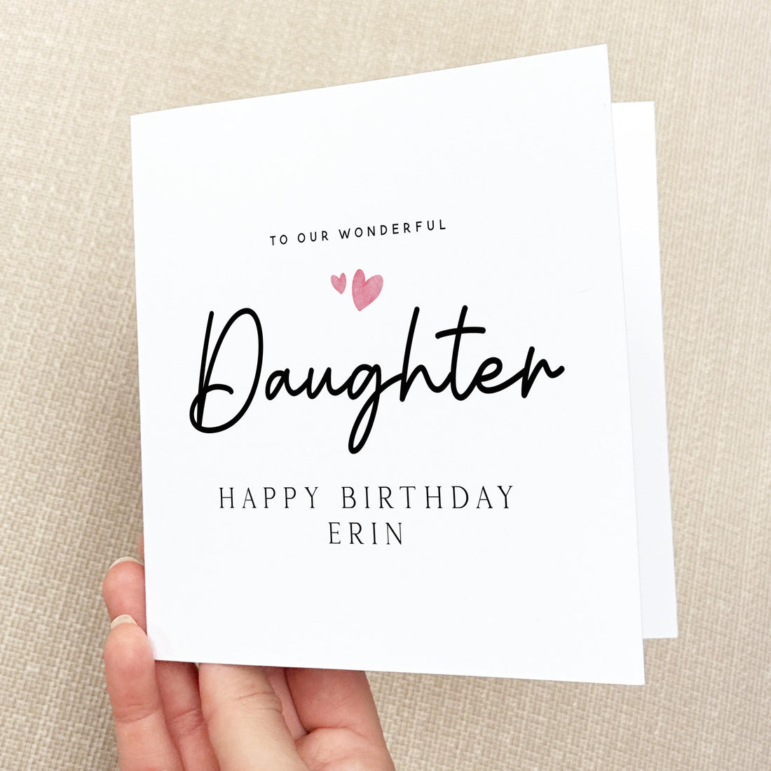 Personalised Daughter Birthday Card