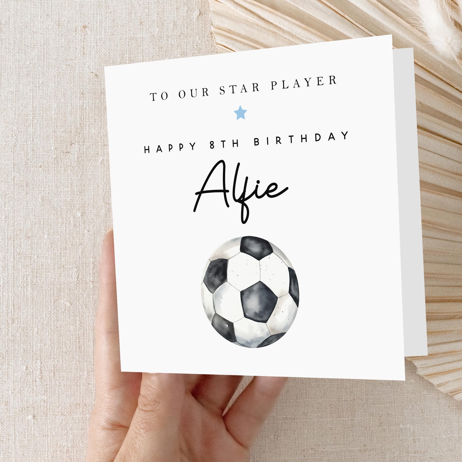 Personalised Football Birthday Card