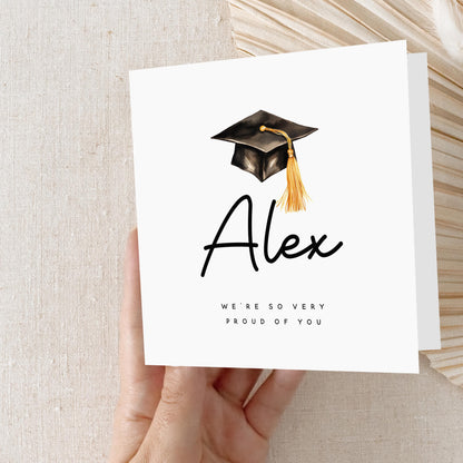 Graduation Card-Personalised Card-Graduated Celebration Card-Well Done-Card For Graduation Day-Card For Son, Daughter, Graduation Gift