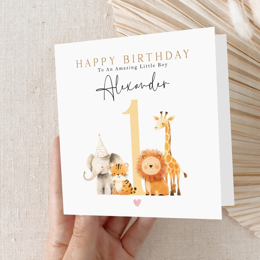 Personalised 1st Birthday Card, Children&