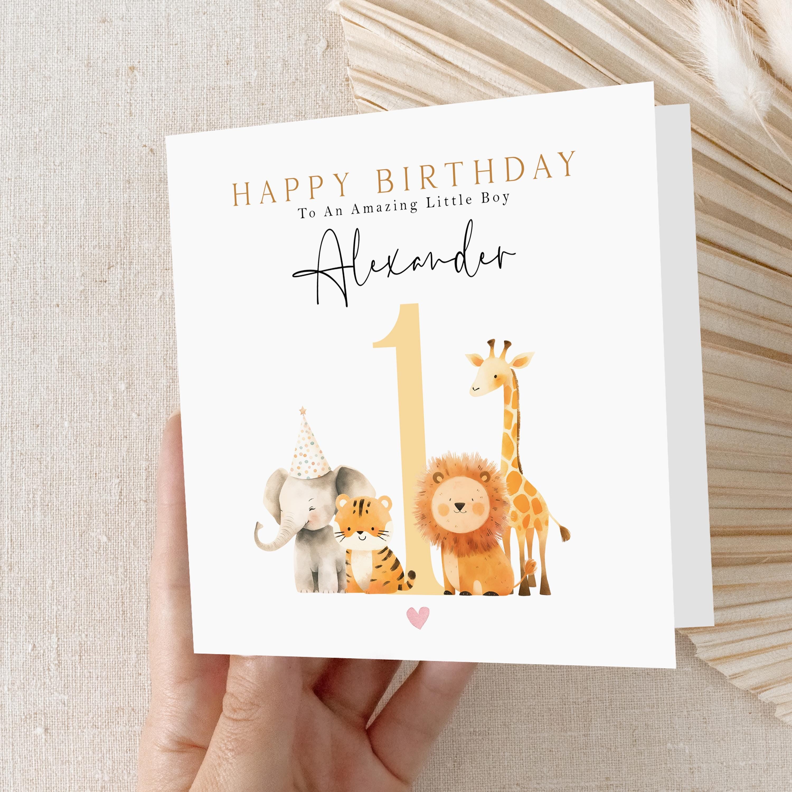 Personalised 1st Birthday Card, Children&