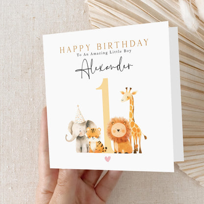 Personalised 1st Birthday Card, Children&