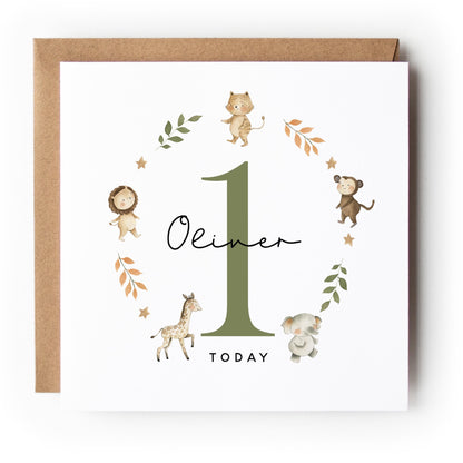 Personalised Birthday Card, Children&