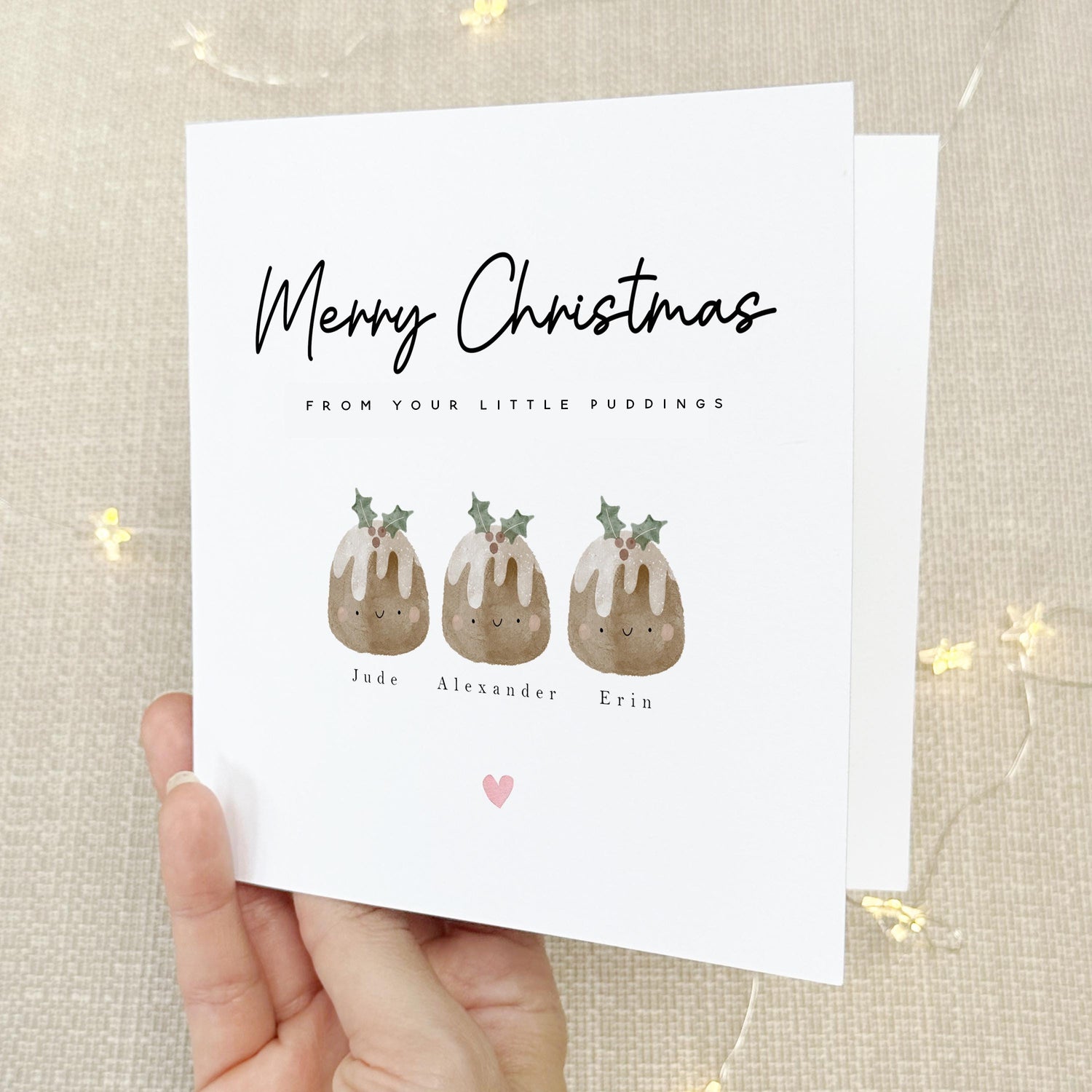 Christmas Card For Dad-Christmas Card For Mum-Personalised Christmas Card For Parents-Christmas Card Grandparents-Christmas Card Family Gift