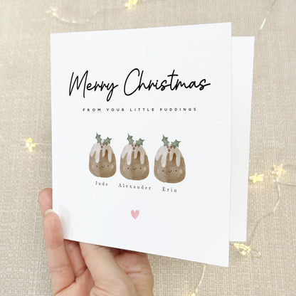 Christmas Card For Dad-Christmas Card For Mum-Personalised Christmas Card For Parents-Christmas Card Grandparents-Christmas Card Family Gift