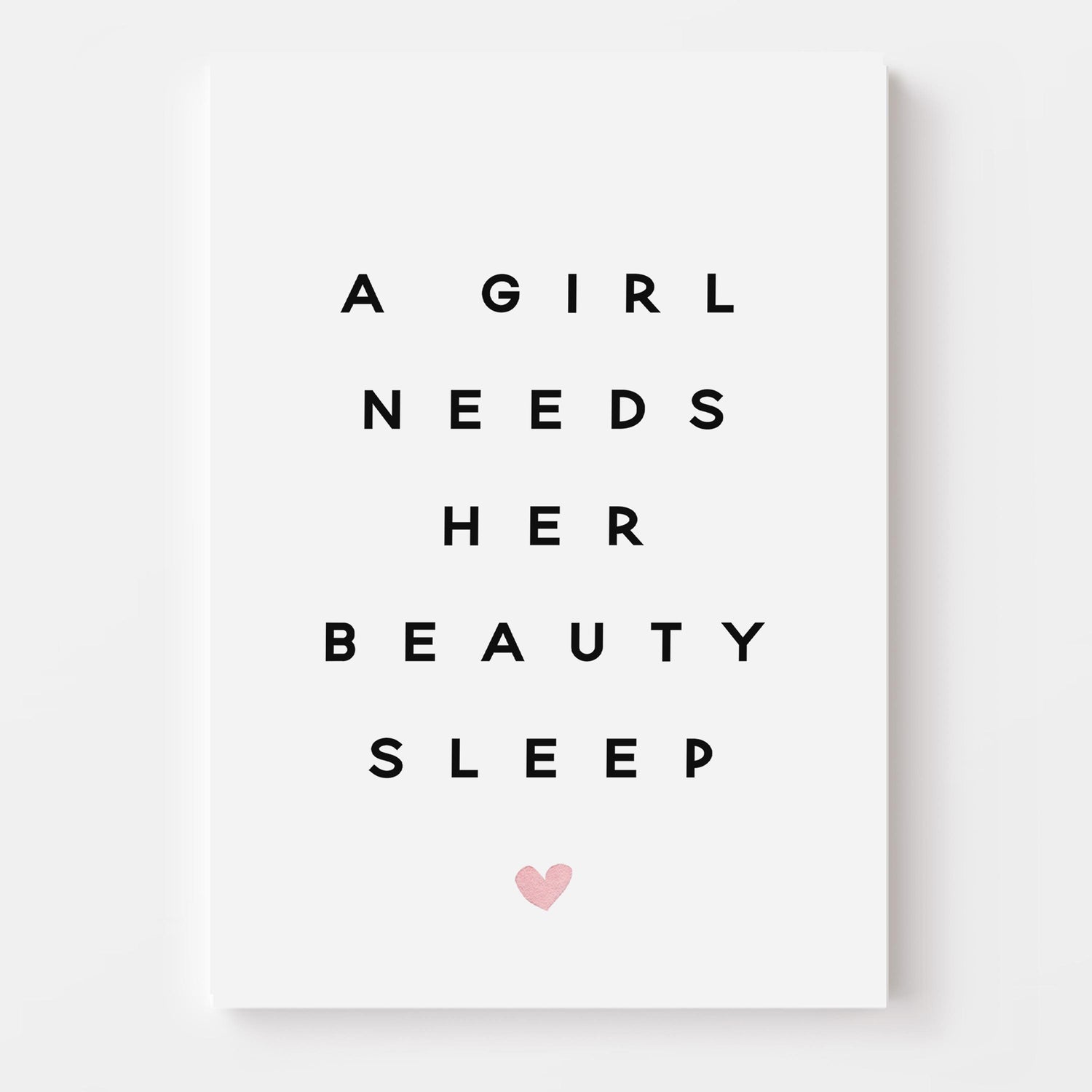 Bedroom Wall Art, Bedroom Decor - A Girl Needs Her Beauty Sleep Quote Print-Art Prints Posters Pictures -Gallery Wall-Dressing Room Print