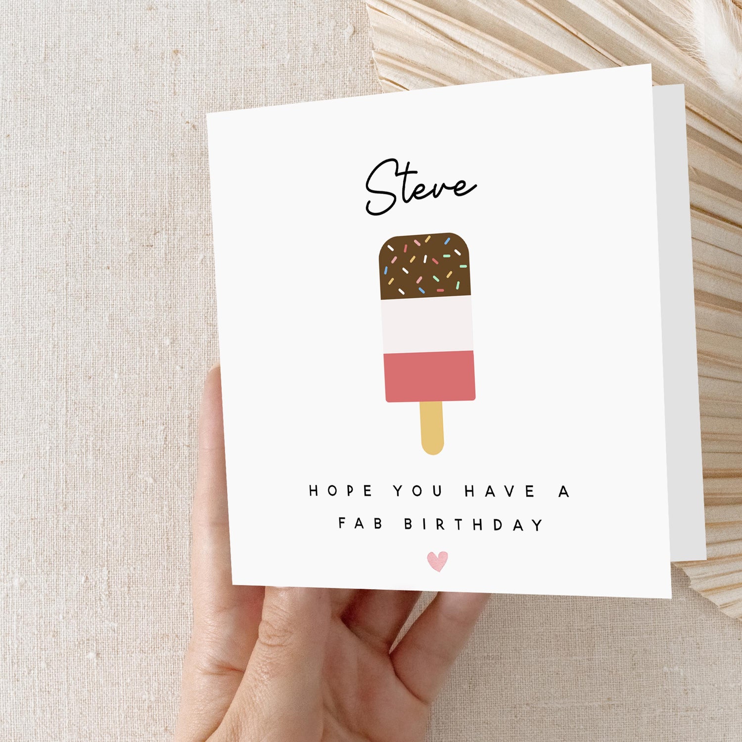 Birthday Card Fab Birthday-Happy Birthday Card-Card For Boyfriend, Girlfriend, Wife, Husband, Friend Card-Pun Card-6 x 6 inch-Kraft Card