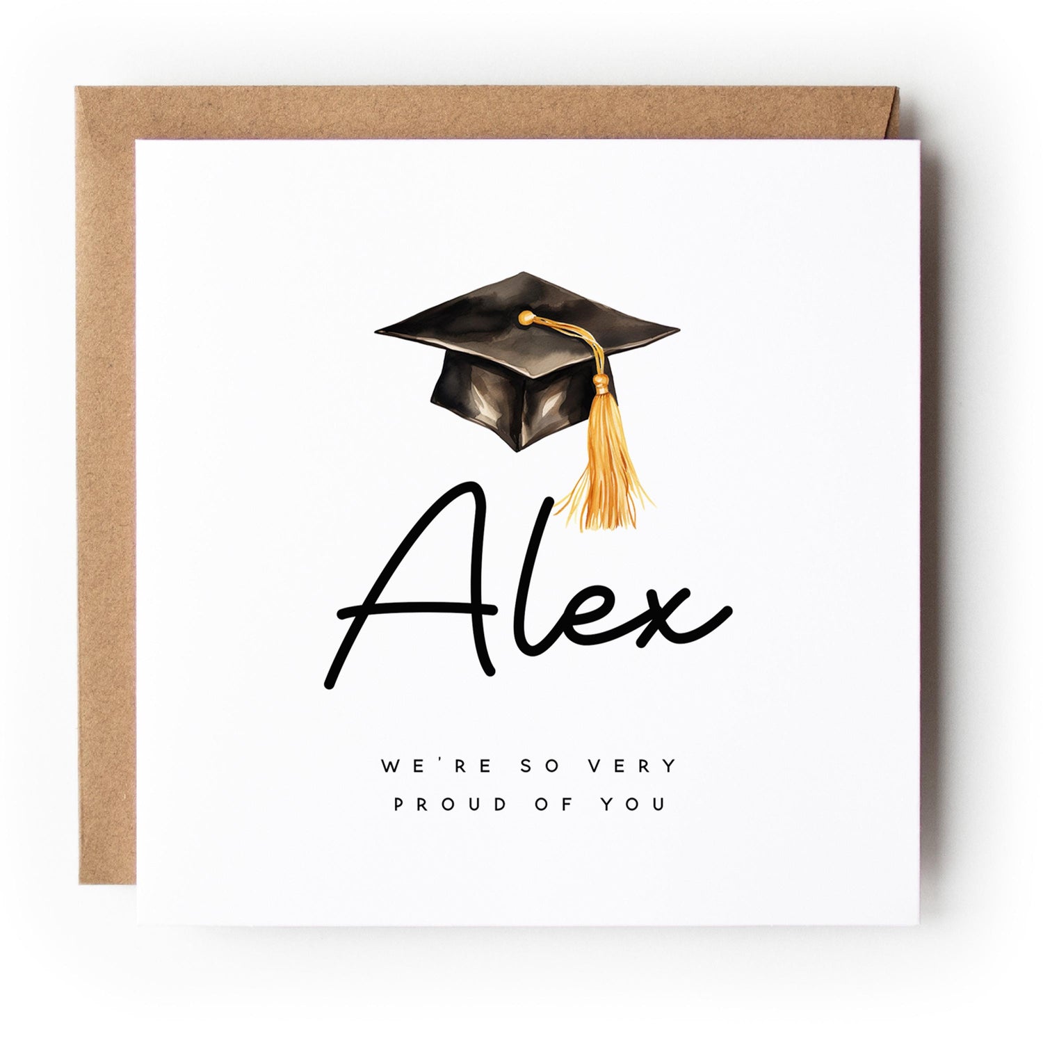Graduation Card-Personalised Card-Graduated Celebration Card-Well Done-Card For Graduation Day-Card For Son, Daughter, Graduation Gift