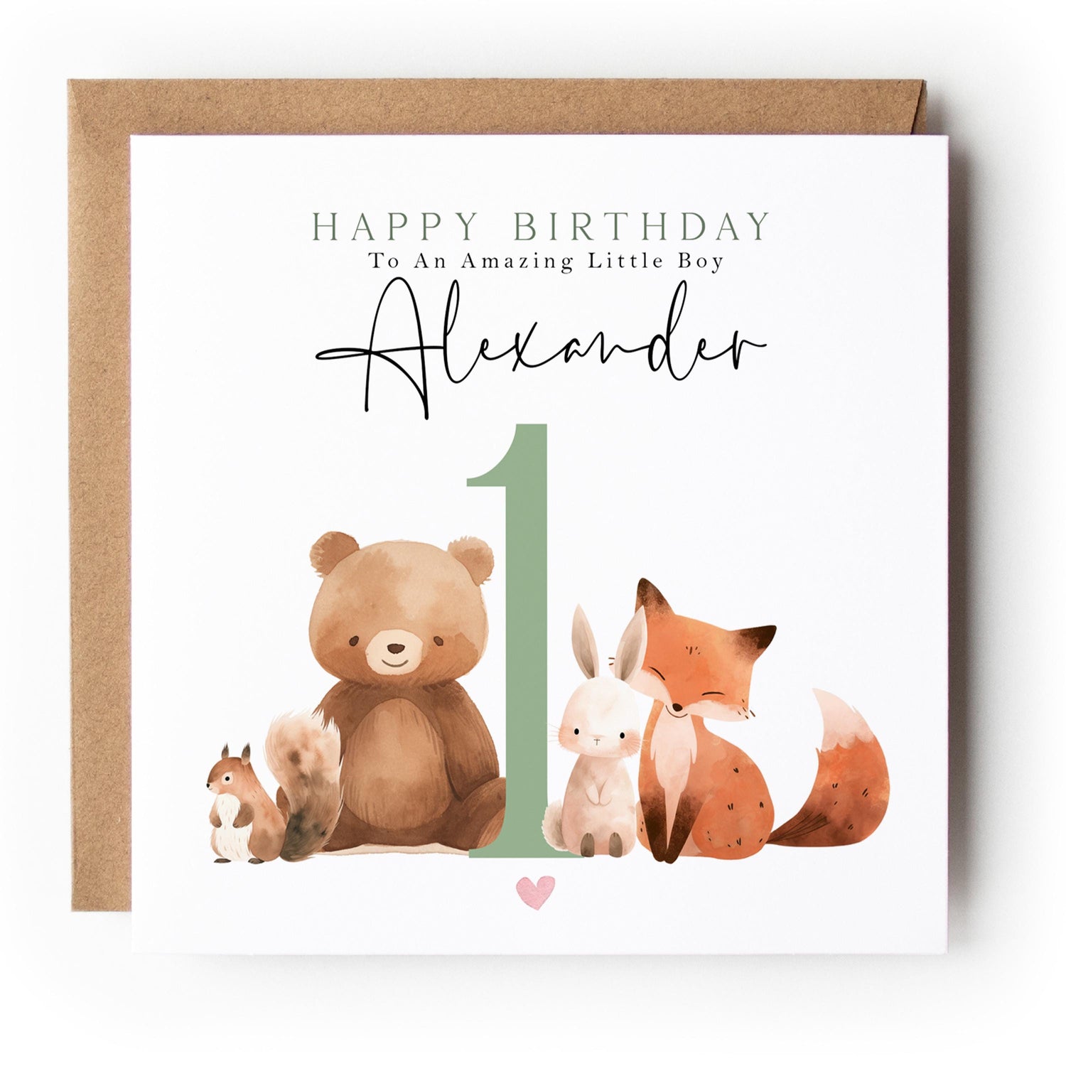 Personalised 1st Birthday Card, Children&