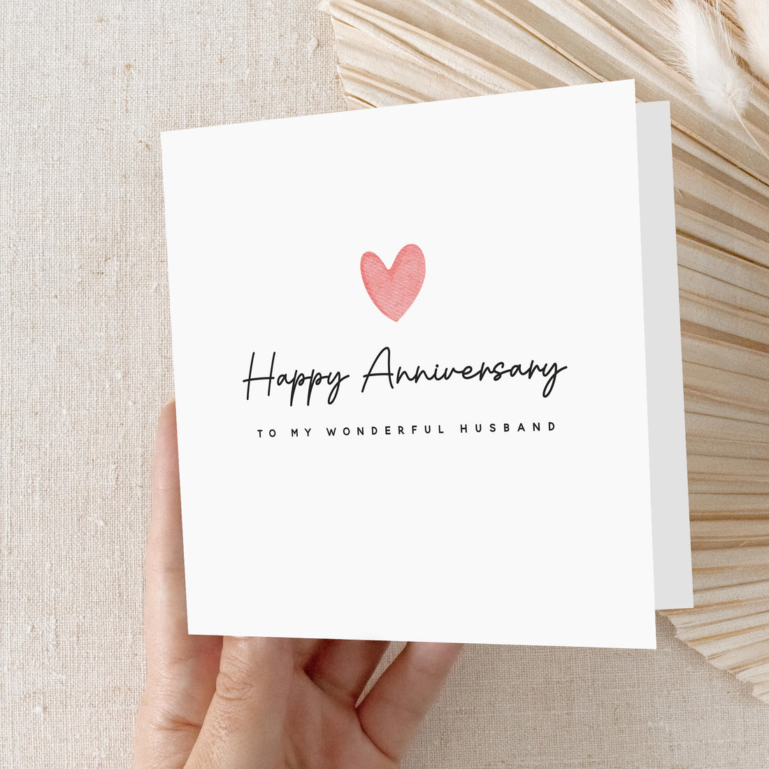 Anniversary Card Wonderful Husband Card-Wedding Anniversary-Anniversary Card For Husband-Anniversary Card For Wife-Happy Anniversary-Minimal