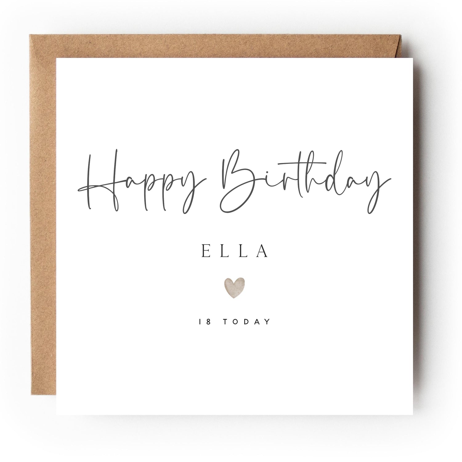 18th Birthday Card, Personalised Special Milestone Birthday, Eighteenth,Daughter, Granddaughter, Sister, Niece Birthday Card, 18th Gift