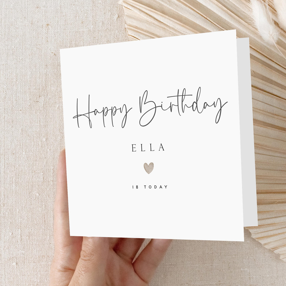 18th Birthday Card, Personalised Special Milestone Birthday, Eighteenth,Daughter, Granddaughter, Sister, Niece Birthday Card, 18th Gift