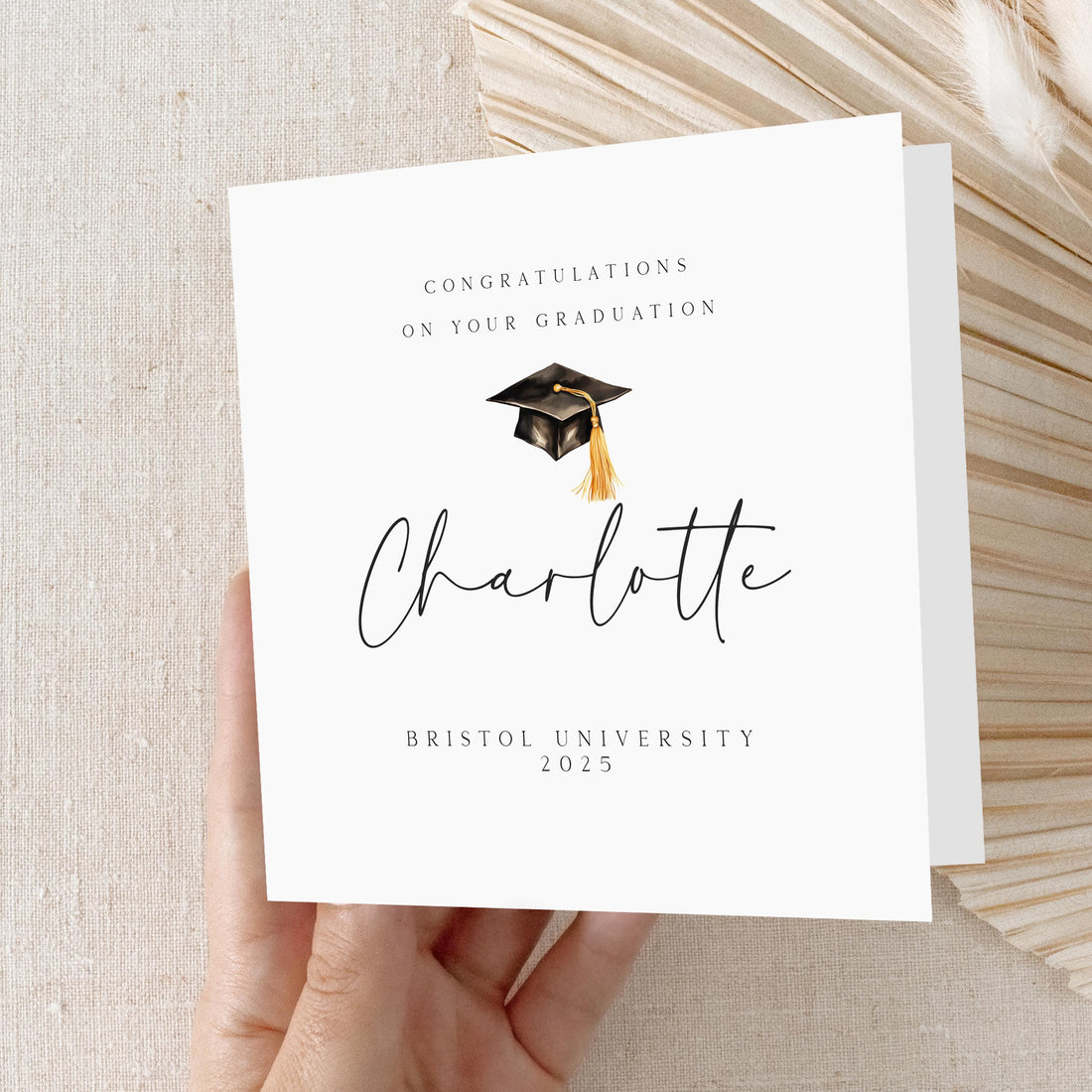 Graduation Card-Personalised Card-Graduated Celebration Card-Well Done-Card For Graduation Day-Card For Son, Daughter, Graduation Gift 4