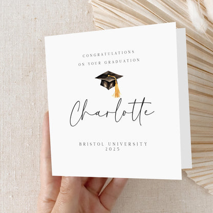 Graduation Card-Personalised Card-Graduated Celebration Card-Well Done-Card For Graduation Day-Card For Son, Daughter, Graduation Gift 4