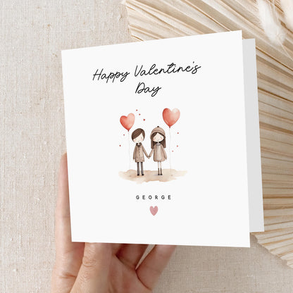 Valentines Card, Personalised Valentine&