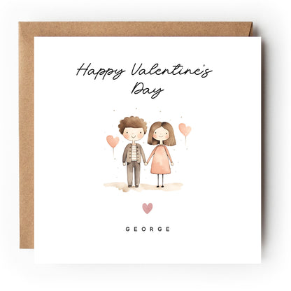 Valentines Card, Personalised Valentine&