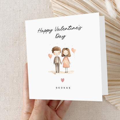 Valentines Card, Personalised Valentine&