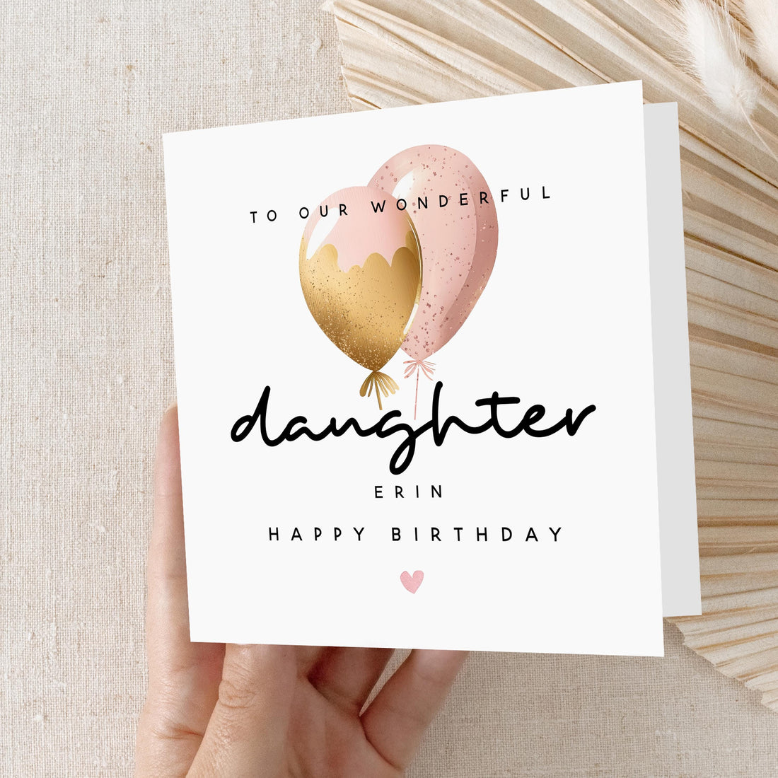 Daughter Birthday Card, Special Birthday Card For Daughter ,Card For Her, Daughter Birthday Gift, To Our Daughter Card. Girl&