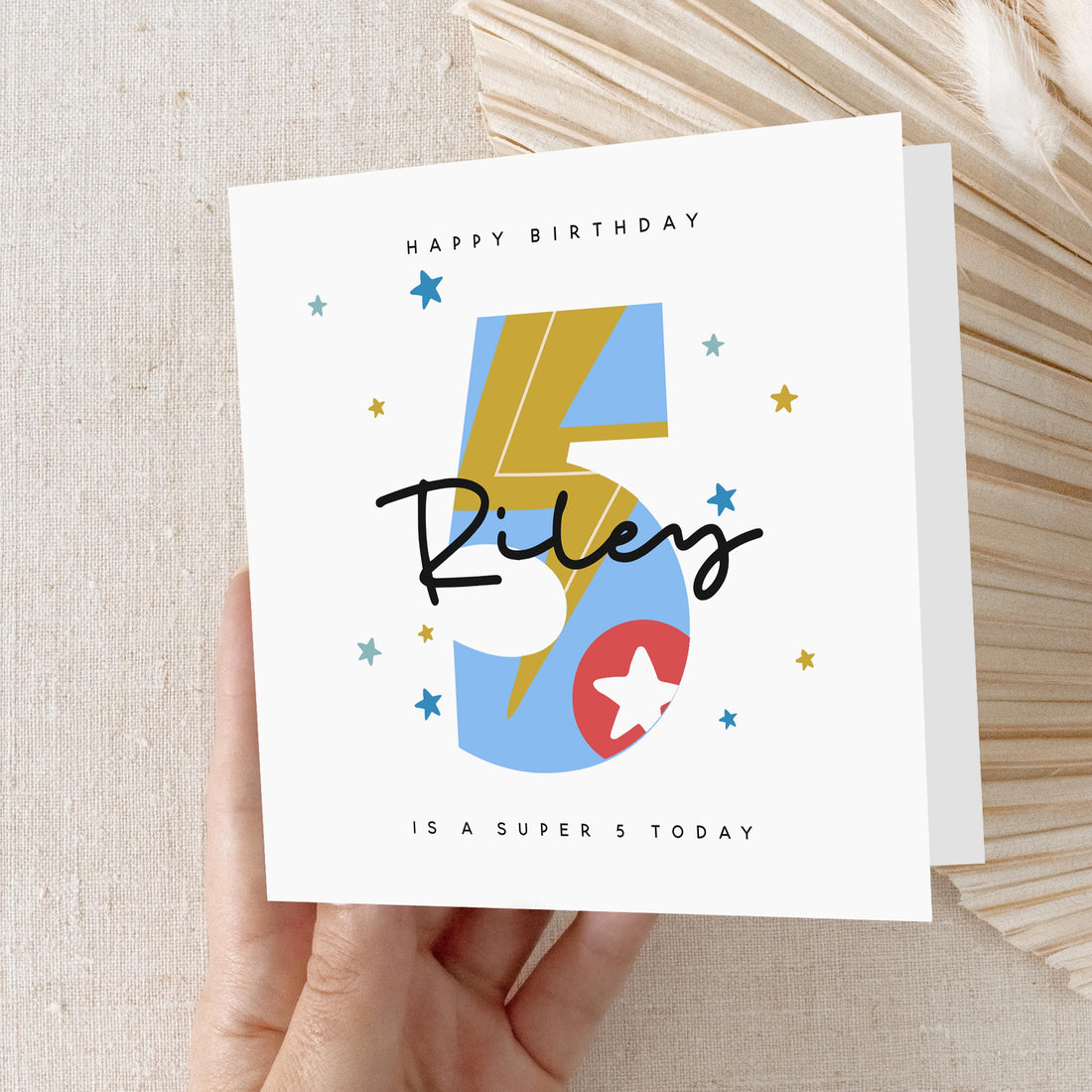 5th Birthday Card, Personalised Children&