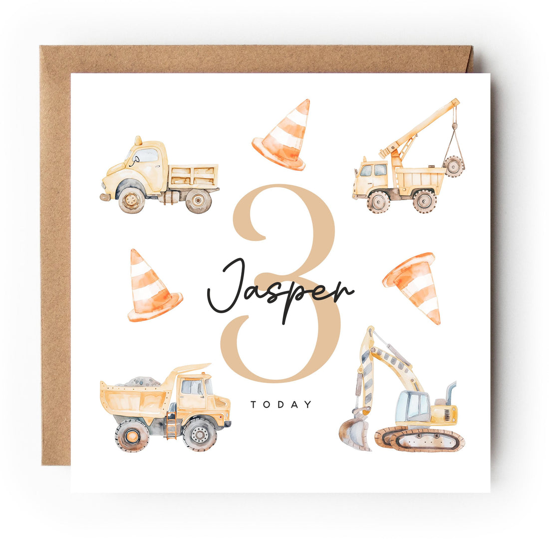 Personalised 3rd Birthday Card, Children&