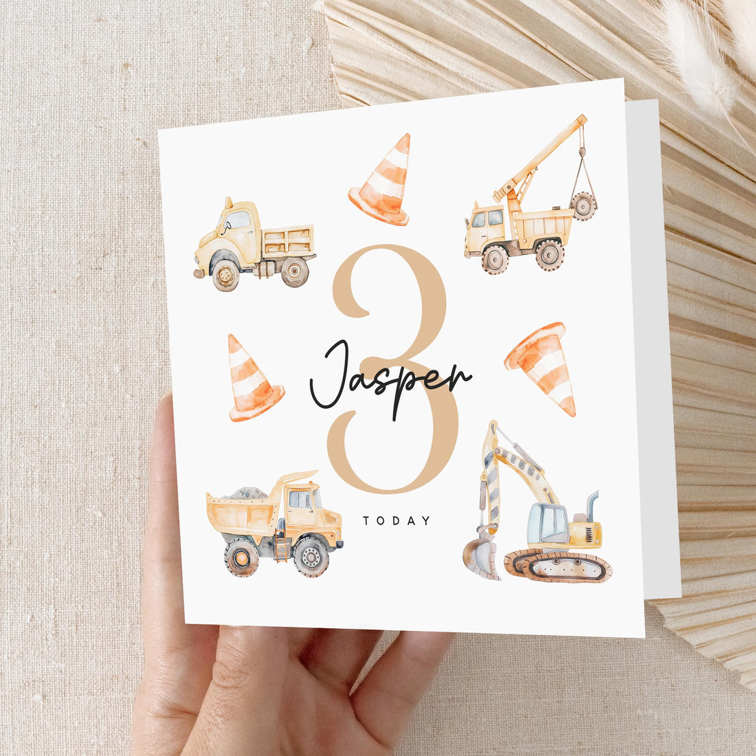 Personalised 3rd Birthday Card, Children&