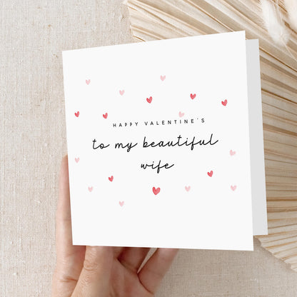 Happy Valentines Day Card- For My Wife Card, For Wife, Card For Her, Partner Card, Valentine&
