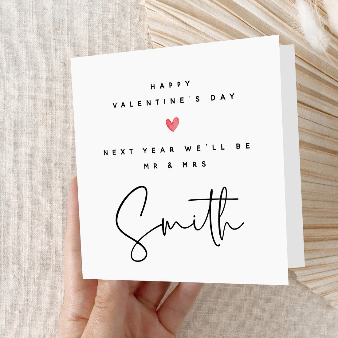 Valentines Day Card-Personalised Card For Fiancé, Husband To Be Card, Card For Wife To Be, Fiancé Valentine&