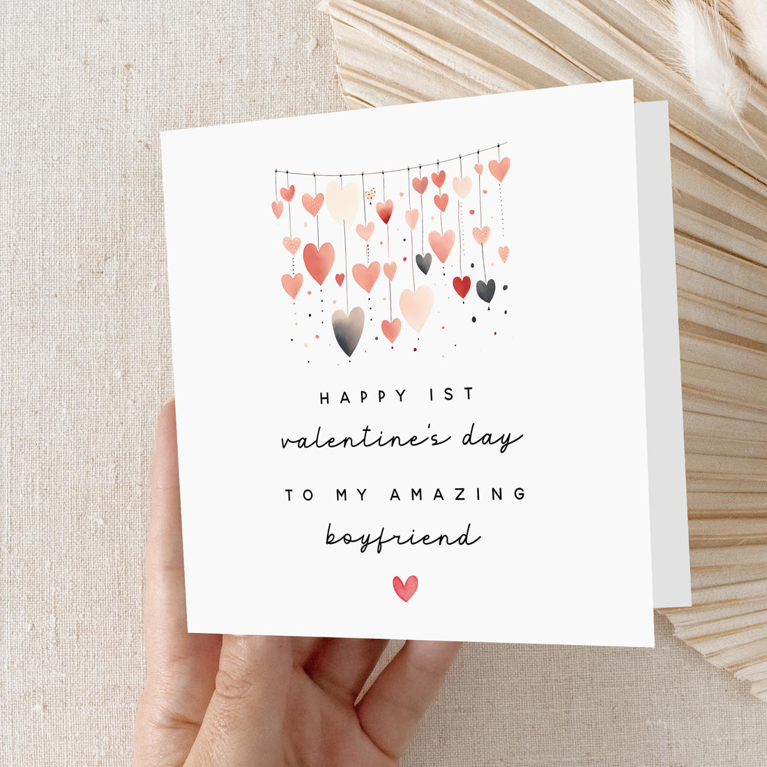 Boyfriend Valentines Card, 1st Valentine&
