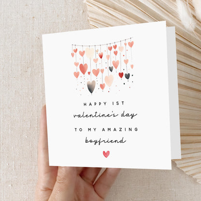 Boyfriend Valentines Card, 1st Valentine&