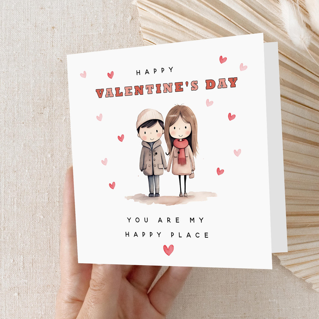 Happy Valentines Day Card-For My Husband, Wife Card, Card For Girlfriend, Boyfriend, Partner, Valentine&