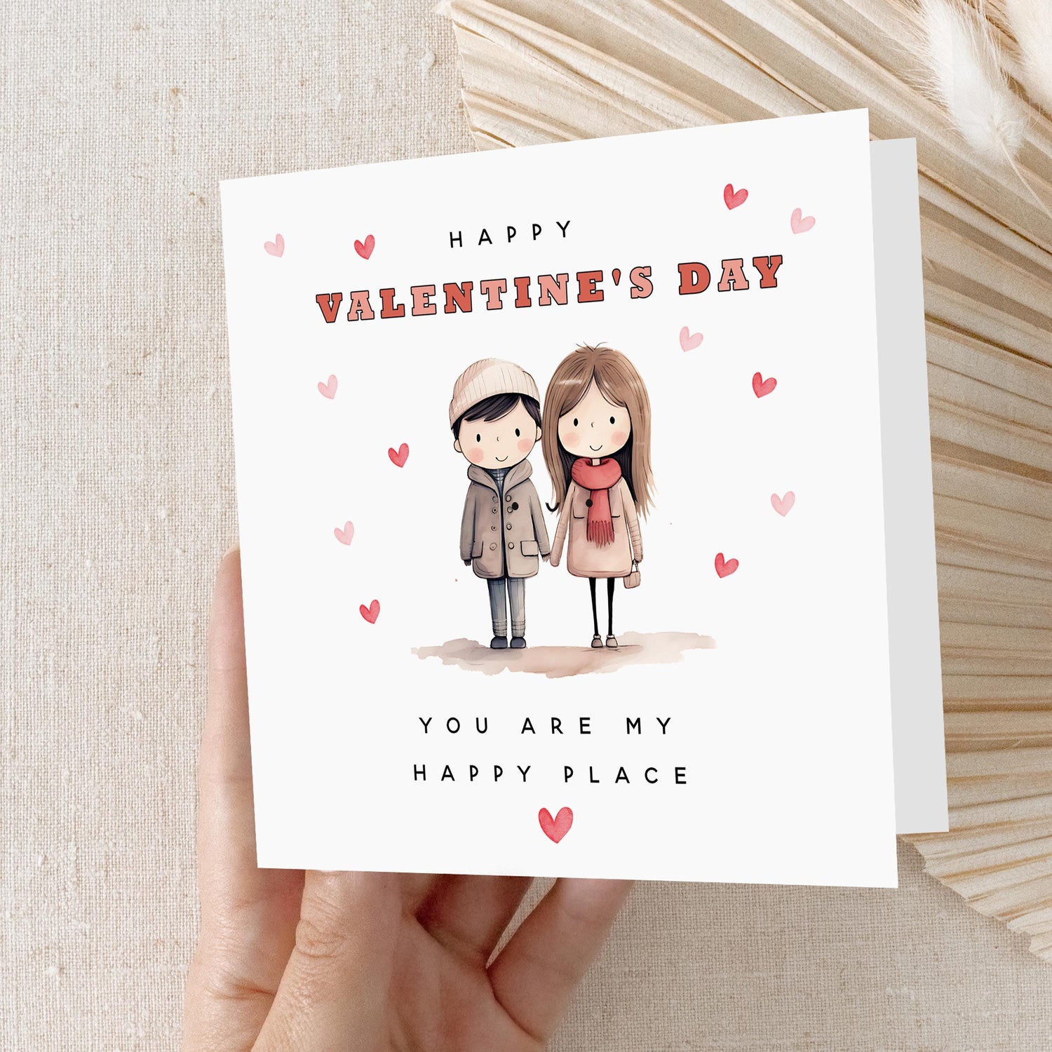 Happy Valentines Day Card-For My Husband, Wife Card, Card For Girlfriend, Boyfriend, Partner, Valentine&