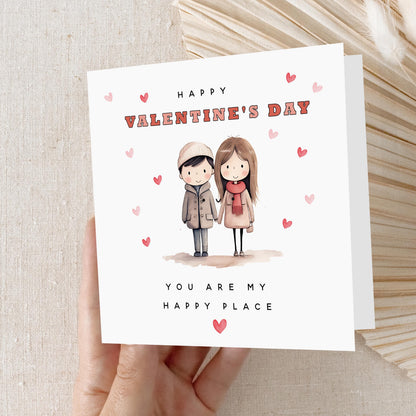 Happy Valentines Day Card-For My Husband, Wife Card, Card For Girlfriend, Boyfriend, Partner, Valentine&