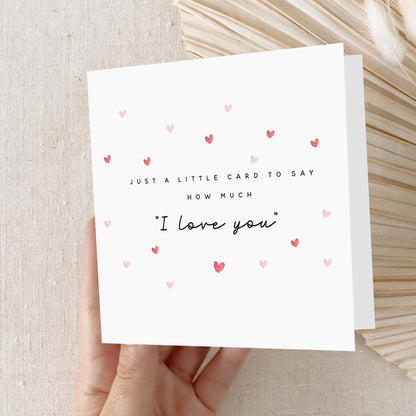 Valentines / Anniversary Card, Card For Wife Husband, Card For Girlfriend Boyfriend, Love Card,I Love You Card, Minimal Heart,Kraft Envelope