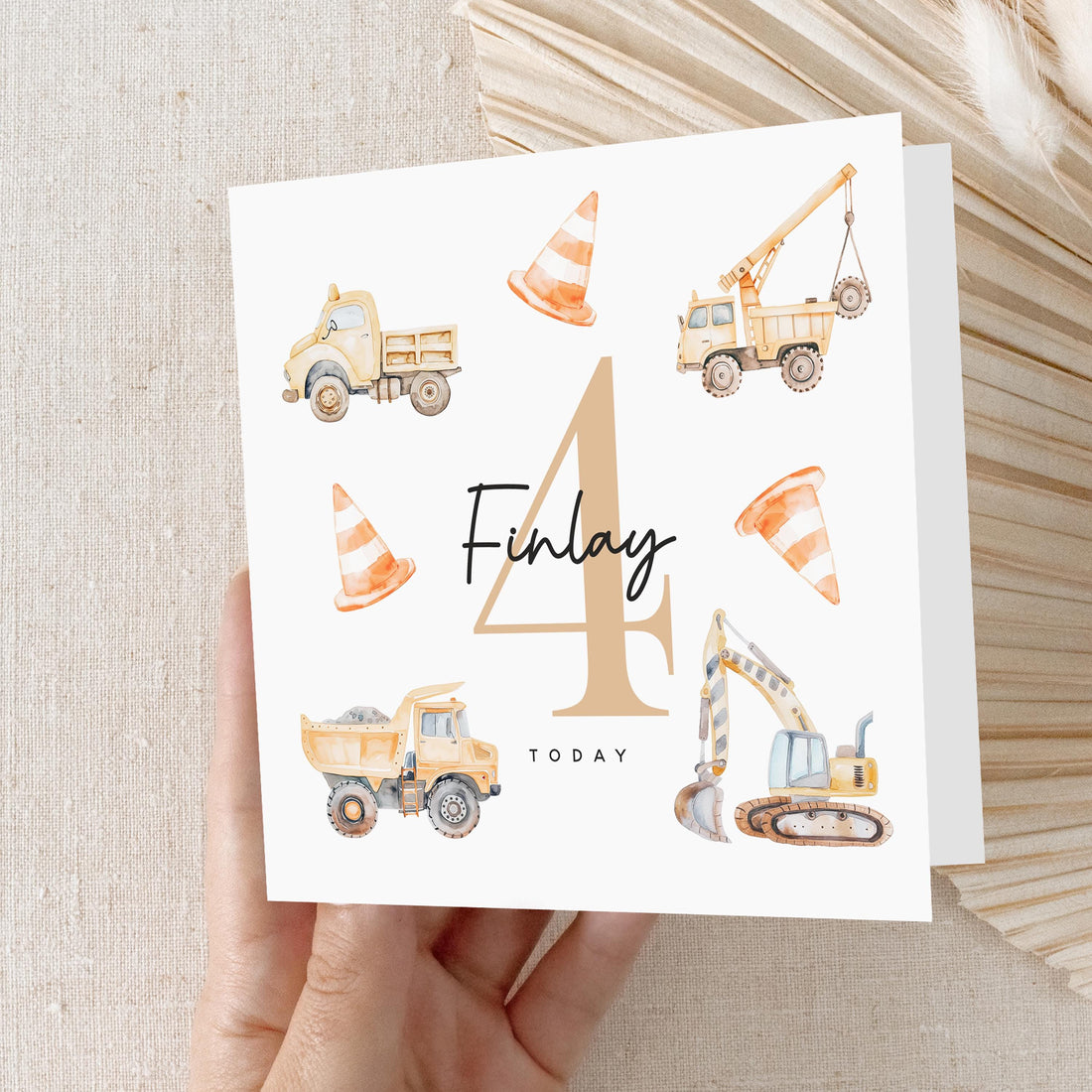 4th Birthday Card, Personalised Children&