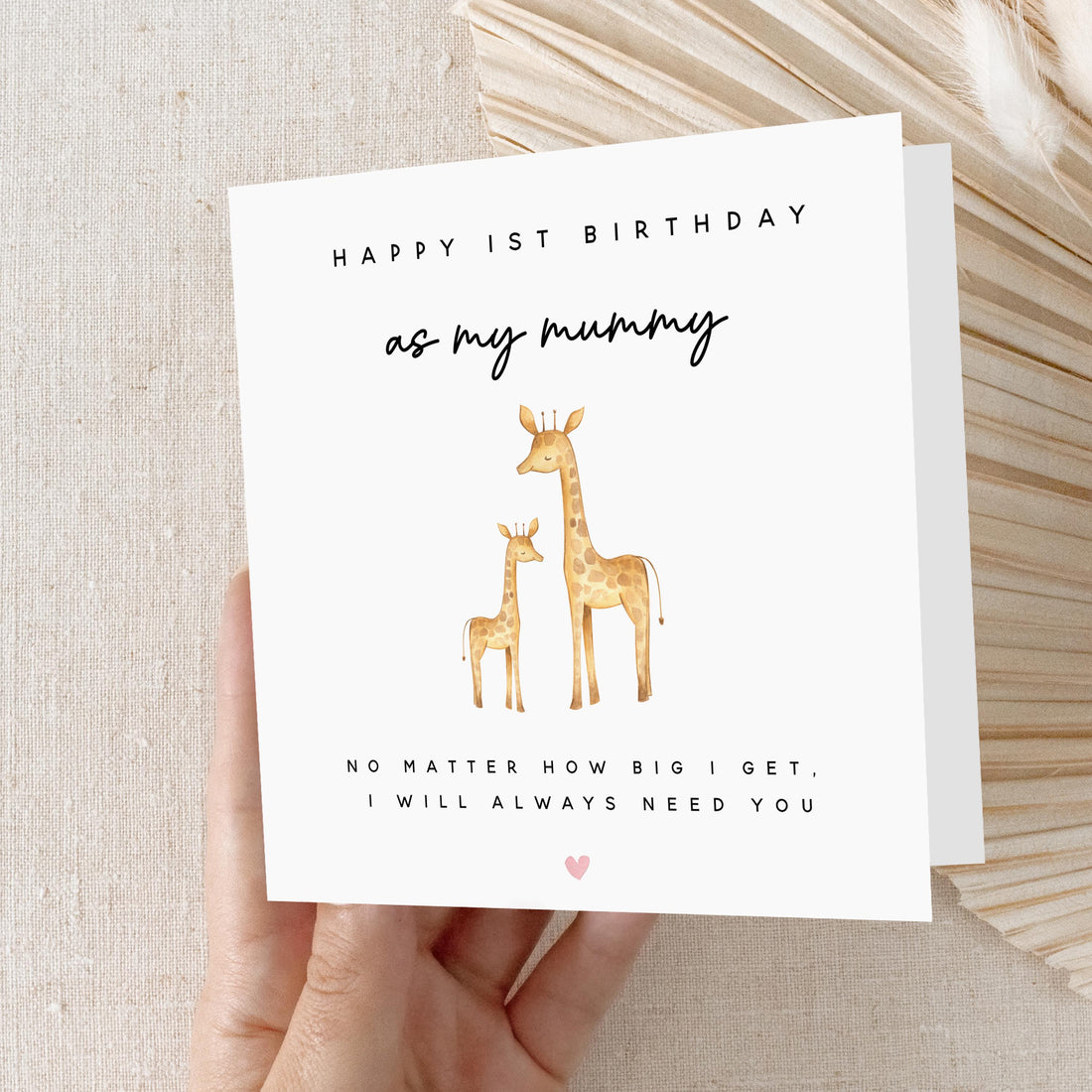 First Birthday As My Mummy Card, Birthday Card For Mum, First Birthday As Mum, Birthday Card For Her, New Mum Card, Kraft Envelope Included