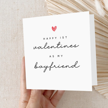 Boyfriend 1st Valentines Card, Valentine&