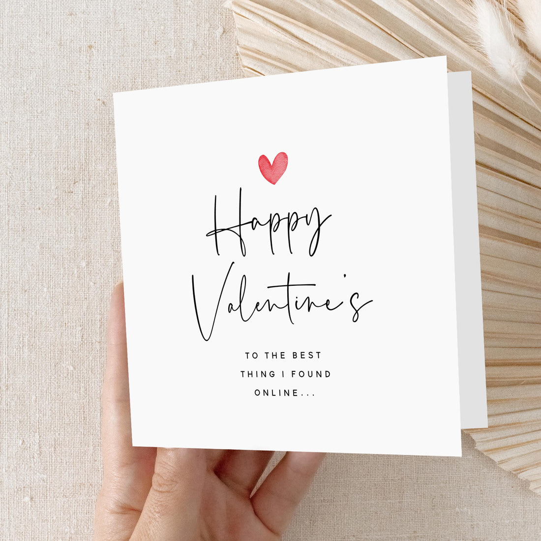 Valentines Card, Best Thing I Found Online Card For Girlfriend Boyfriend, Husband Wife Partner Card, Valentines Gift, Online Dating App Card