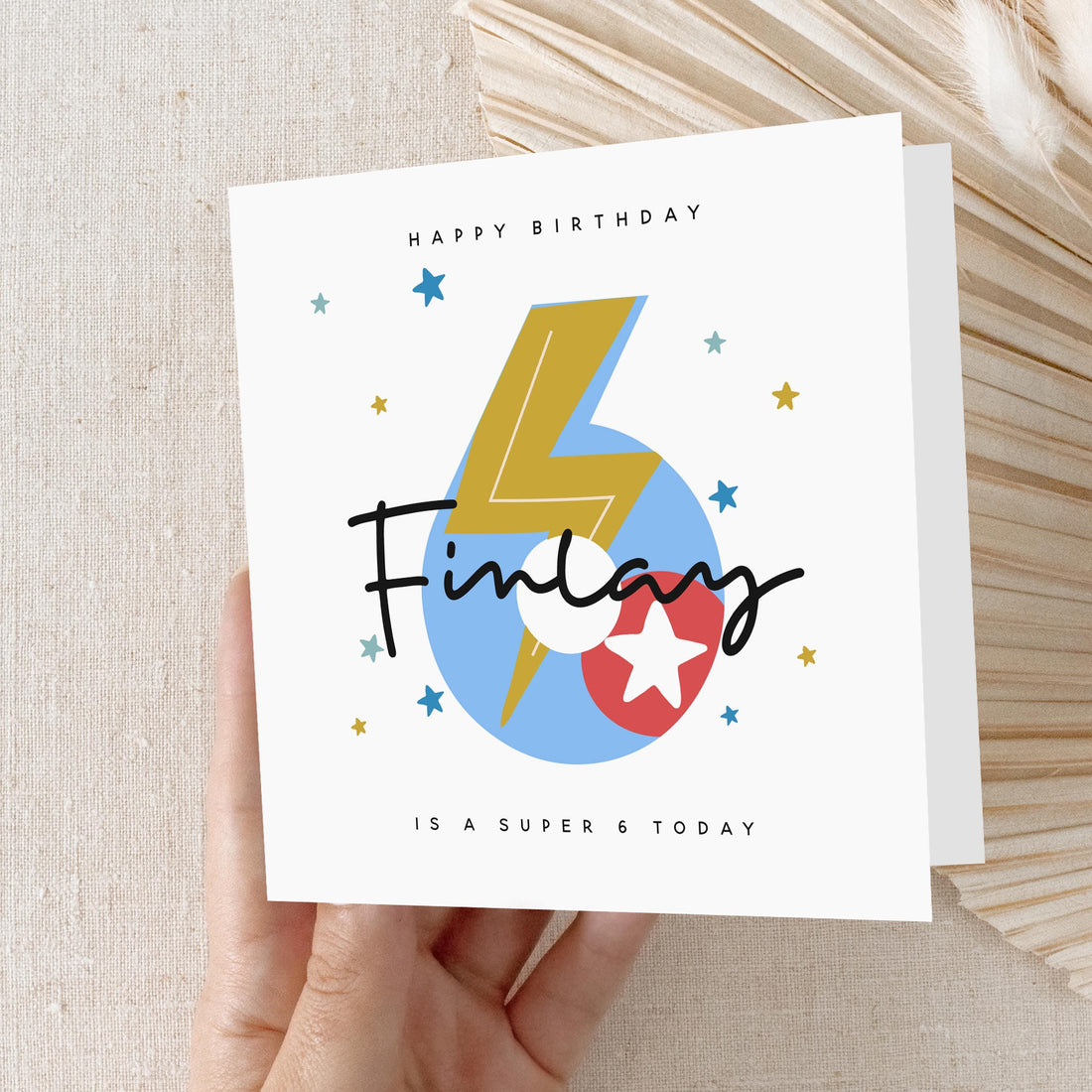 6th Birthday Card,Personalised Children&