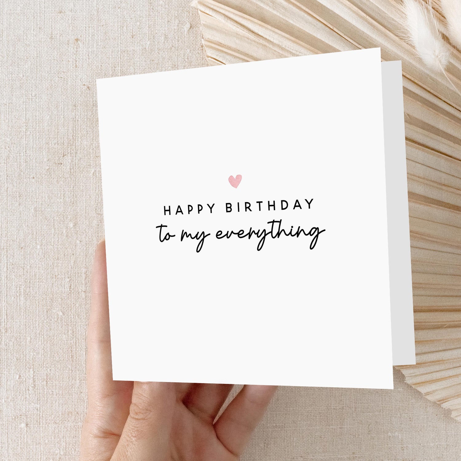 Happy Birthday Card-My Everything Birthday Card Husband-Boyfriend Birthday Card-Card For Wife-Girlfriend Birthday Card-Gift-For Her-For Him