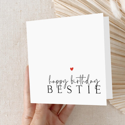 Best Friend Birthday Card-Bestie Birthday Card-Card For My Best Friend-Card For Her-Friends Birthday -Best Friend Birthday Gift-For Her